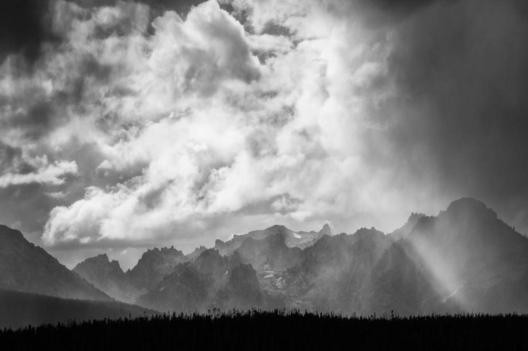 Sawtooth Range and Clearing Storm, Idaho