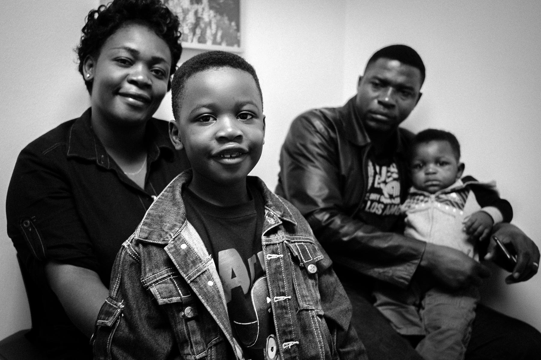 Family from the Democratic Republic of the Congo