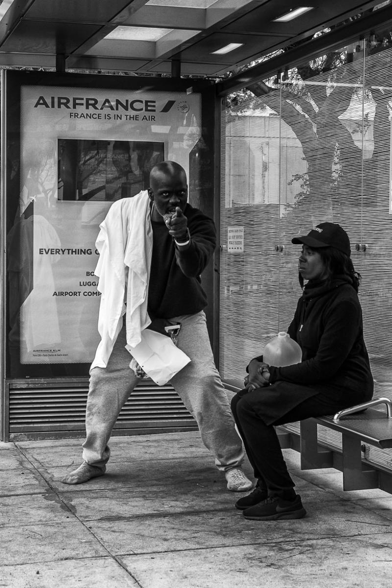 Confrontation on Santa Monica Boulevard