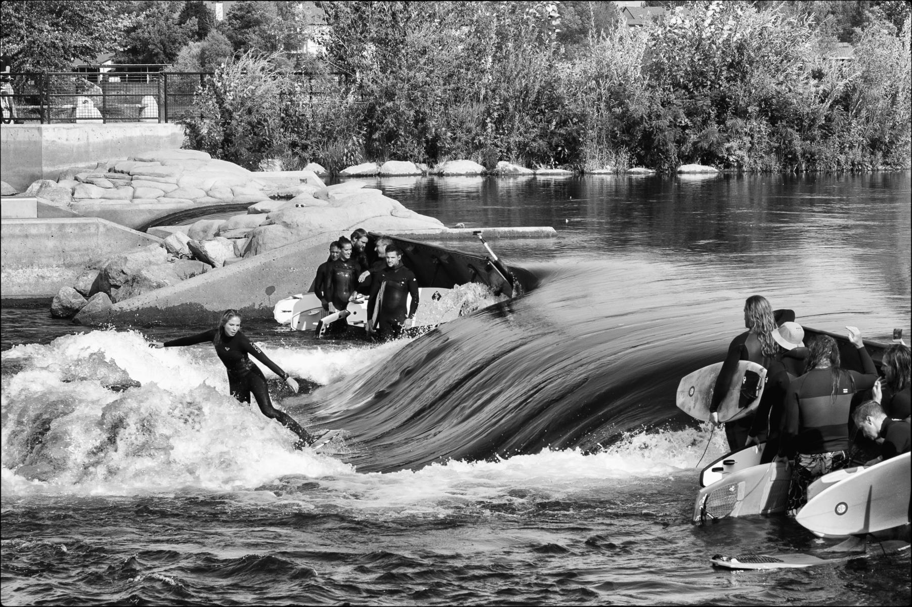 Surfing the Boise River