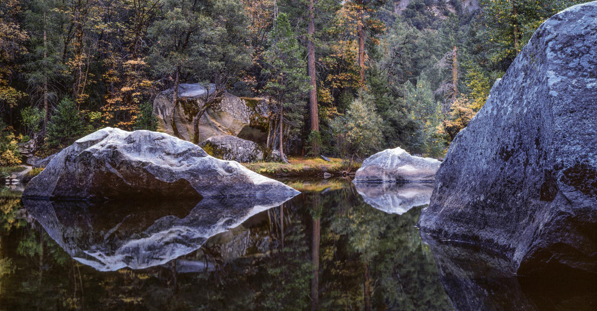 I have made many photographs in Yosemite National Park, most of them of the same beautiful and iconic views that many have photographed.  But this scene is my favorite.  Rather than depicting the incredible majesty found in that valley, my eye was drawn to scenes of quiet tranquility.